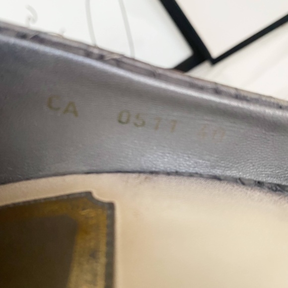 Christian Dior Miss Dior Snakeskin Grey Python Embossed Stiletto Pumps 40 / 10 - Picture 11 of 14